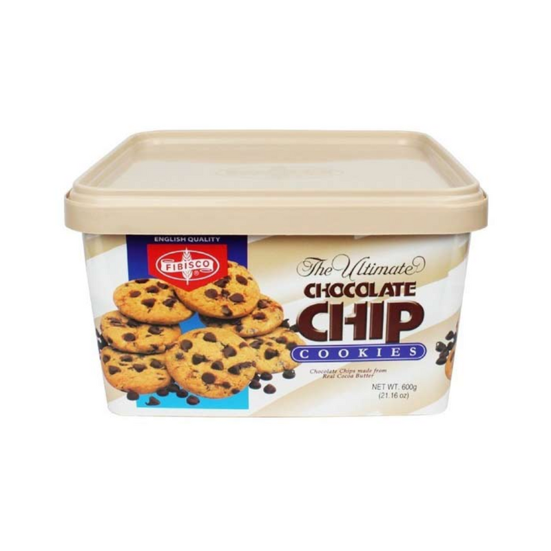 a container of chocolate chip cookies