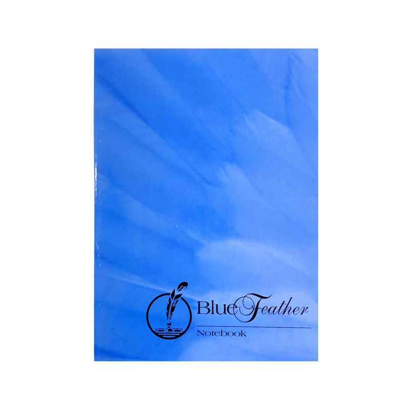 Blue Feather Padded Notebook 80 Leaves