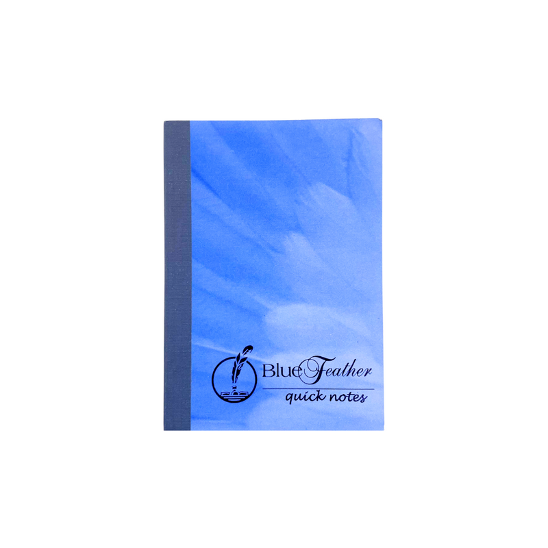 Blue Feather Padded Notebook 50 Leaves