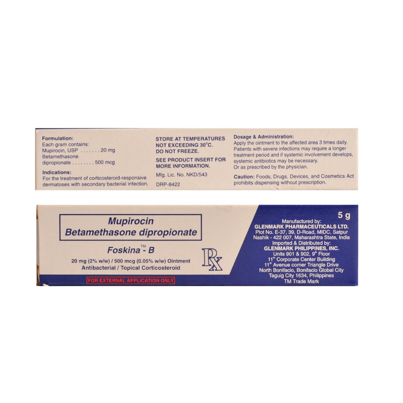 Foskina-B 20mg/500mcg Ointment 5g