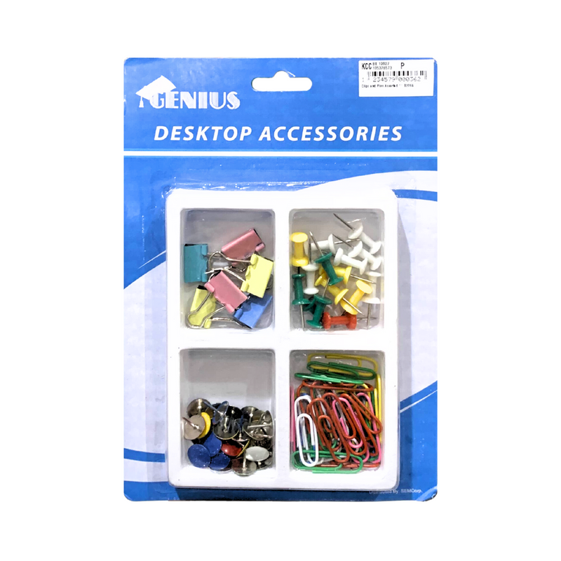 Genius Clips And Pins Assorted