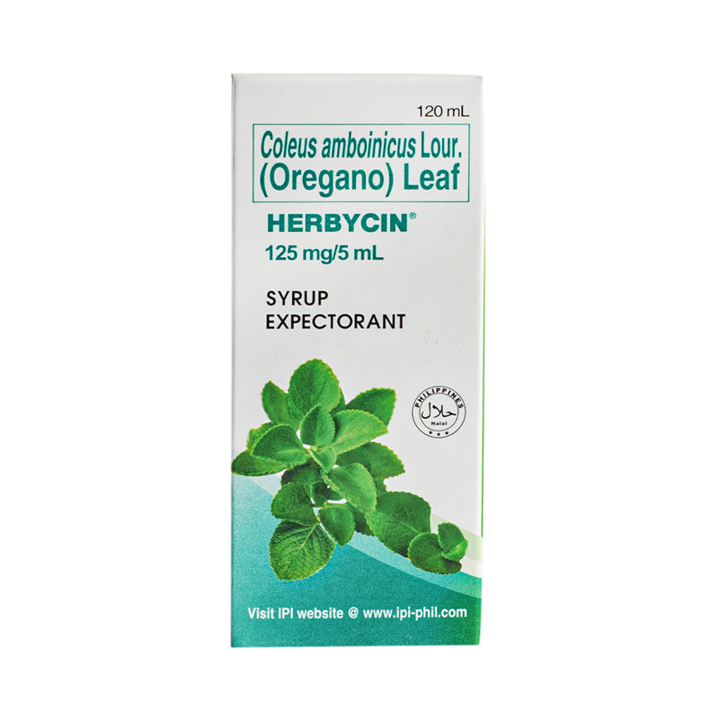 Herbycin Oregano 125mg/5ml Expectorant Syrup 120mL