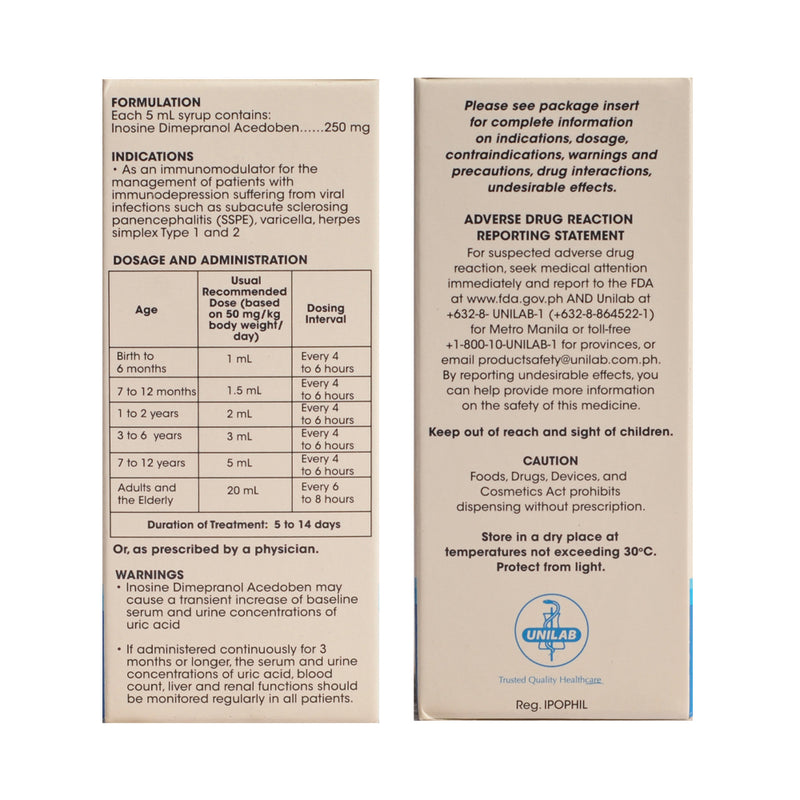 Immunosin Syrup 250 mg/5ml 60ml