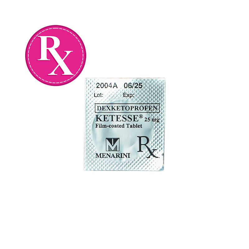 Ketesse Dexketoprofen trometamol Film Coated 25mg Tablet By 1's