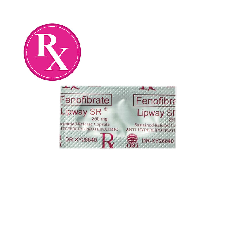 Lipway Sr Fenofibrate 250g Capsule By 1's