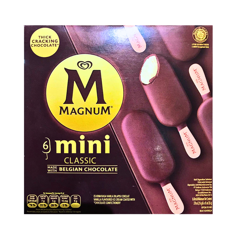 Magnum Mini Classic Vanilla 45ml x 6's