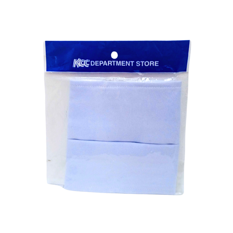 Pleated Face Mask Cloth White