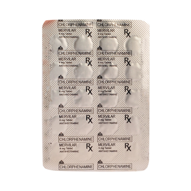 Melvilar Chlorphenamine 4mg Tablet By 20's