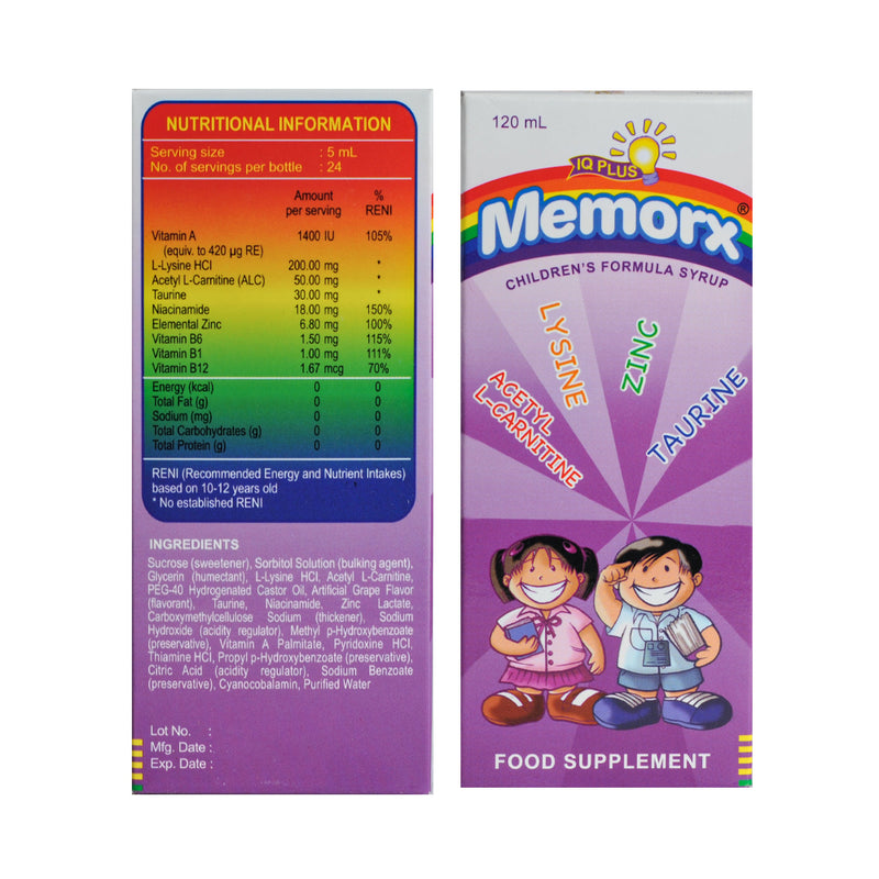 Memorx IQ Plus Syrup 120ml