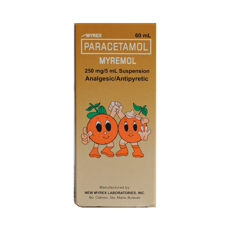 Myremol Paracetamol 250mg/5ml Syrup 60ml