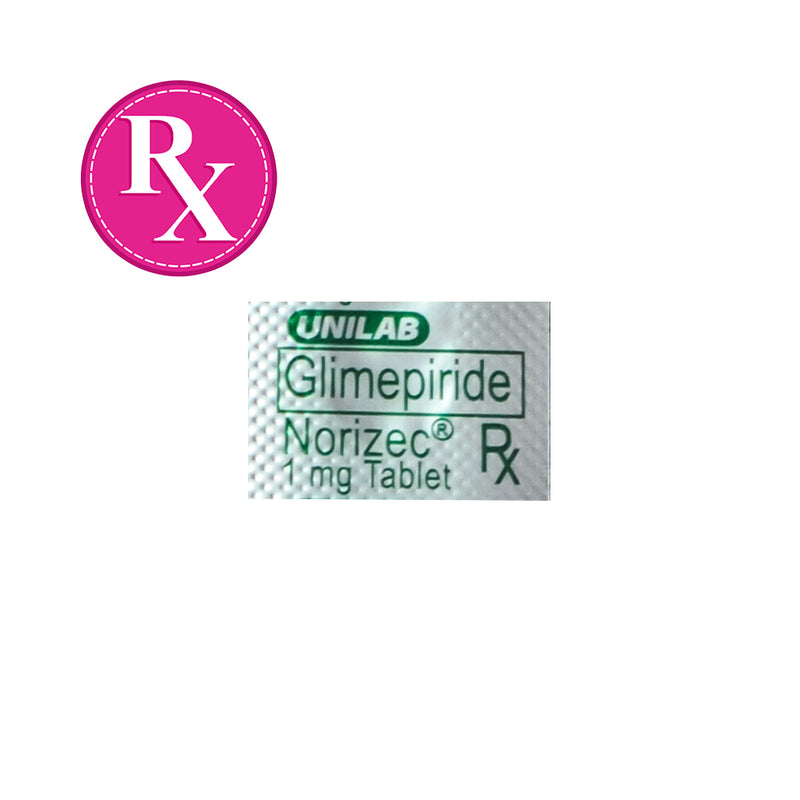 Norizec Glimepiride 1mg Tablet By 1's