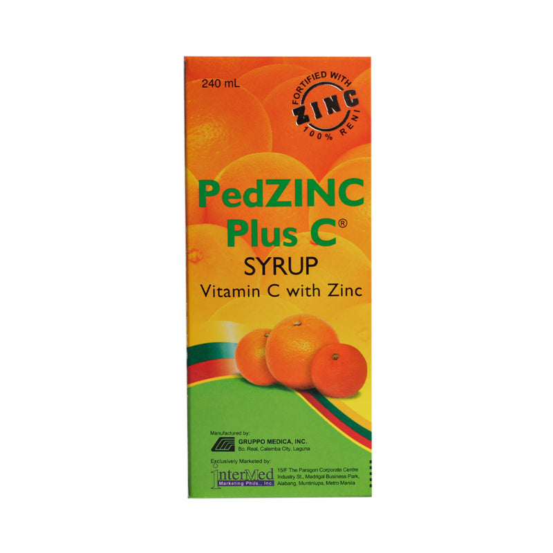 Pedzinc Plus C Syrup 240ml