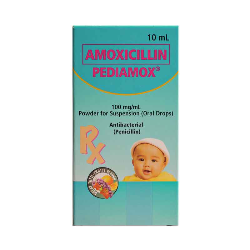 Pediamox Amoxicillin 100mg/ml Drops 10ml