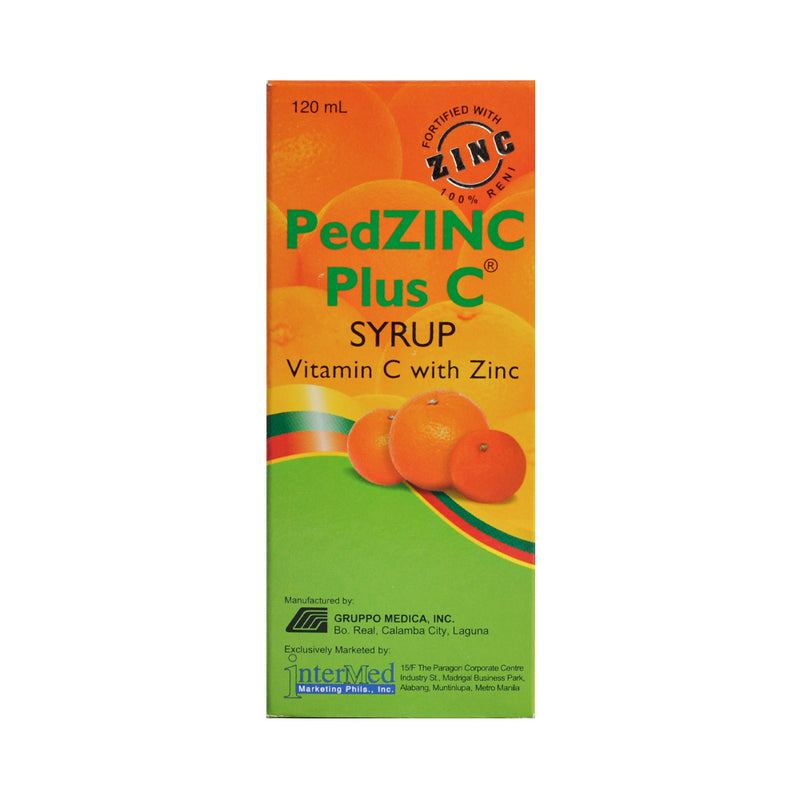 Pedzinc Plus C Syrup 120ml