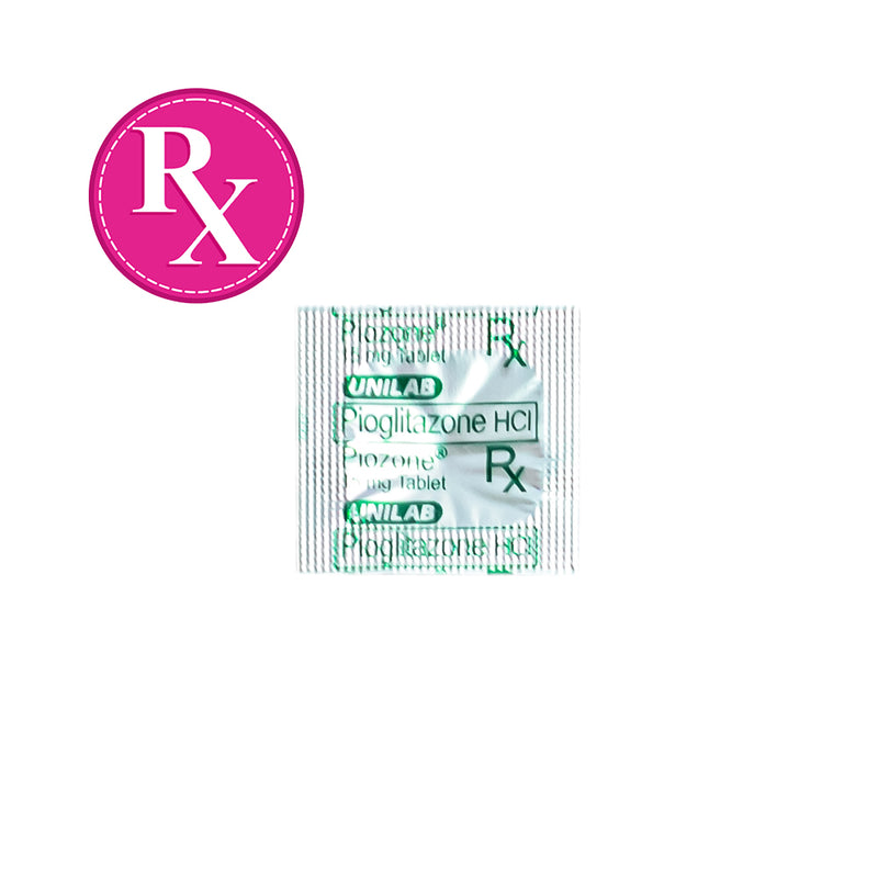 Piozone Pioglitazone HCl 15mg Tablet By 1's