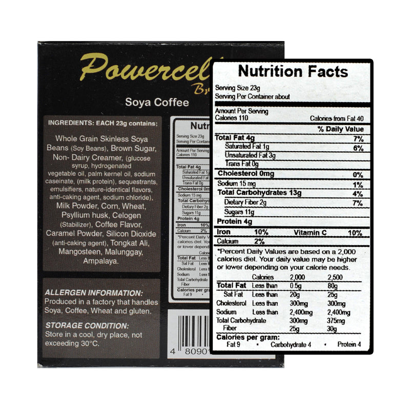 Power Cells Soya Coffee 23g