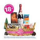 Red Wine And Chocolate Treasures Gift Basket