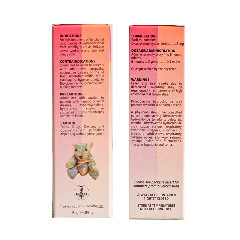 Relestal Dicycloverine HCI 5mg/ml Drops 15ml