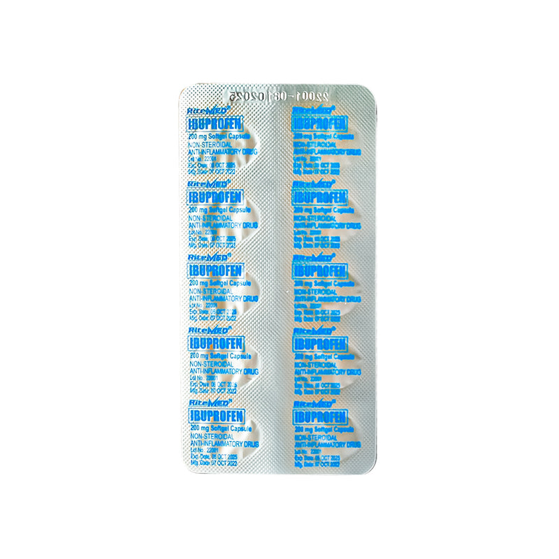 Ritemed Ibuprofen 200mg Capsule By 10's