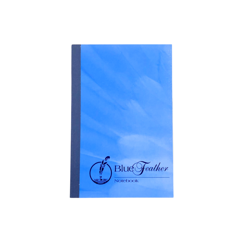 Blue Feather Padded Notebook 50 Leaves