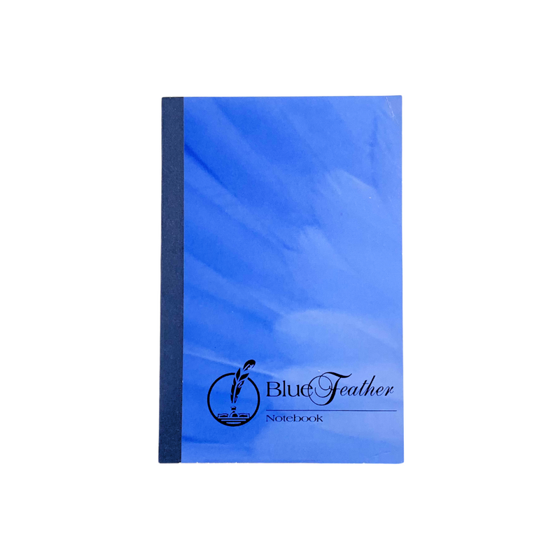 Blue Feather Padded Notebook 80 Leaves