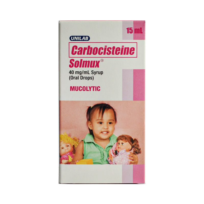 Solmux Carbocisteine 40mg/ml Oral Drops 15ml