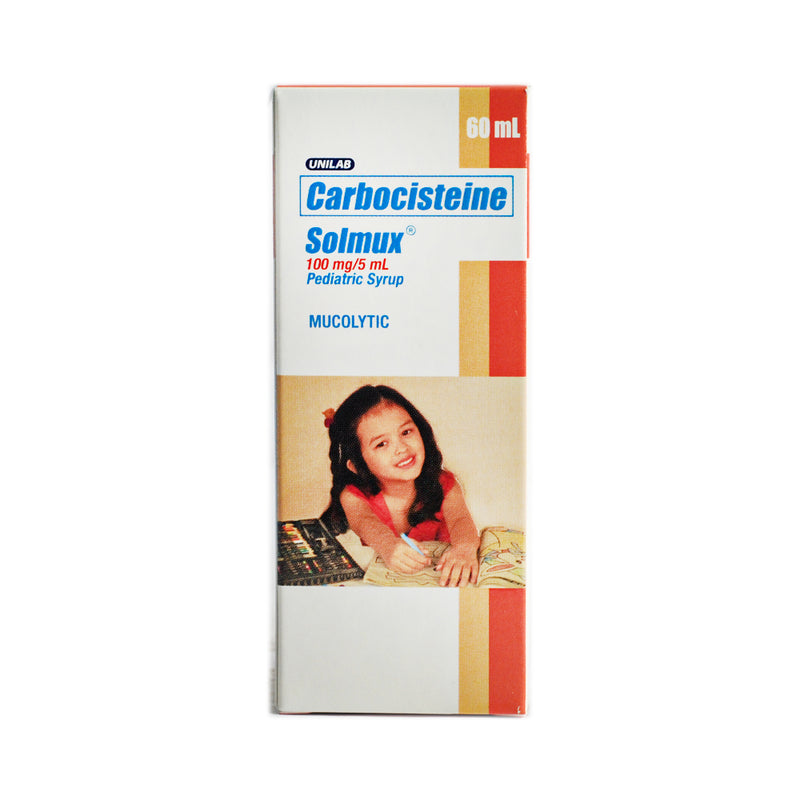 Solmux Pedia Carbocisteine 100mg/5ml Syrup 60ml