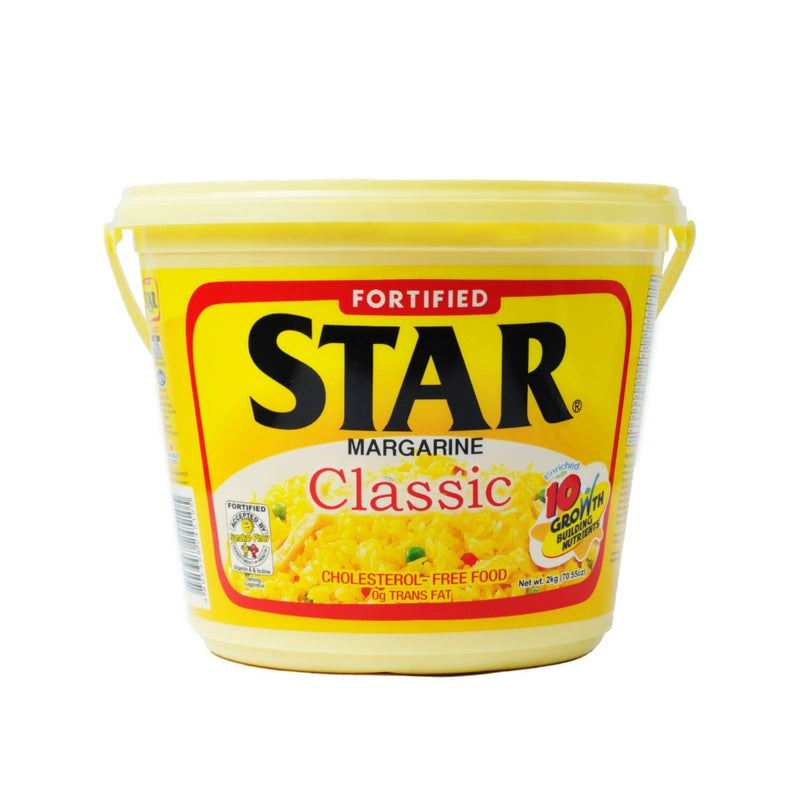 Get this 1 tub containing 2 kilograms of Star Margarine Classic.