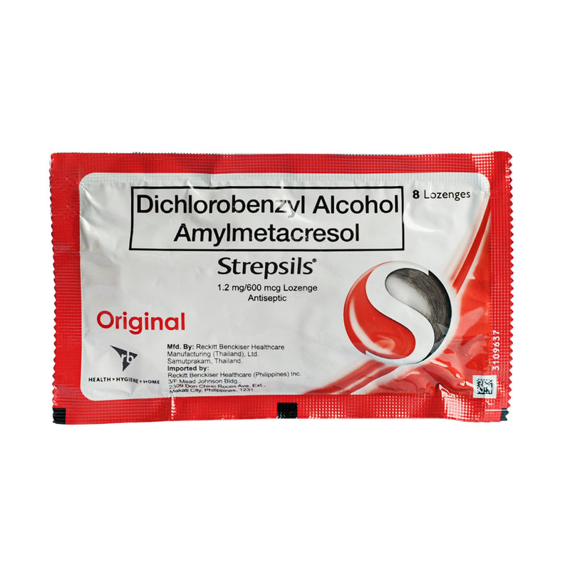 Strepsils Original 1.2mg/600mcg Lozenge 8's