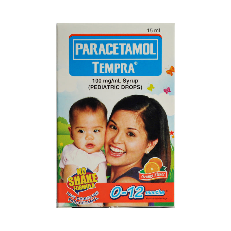 Tempra Paracetamol Orange 100mg Drops 15ml