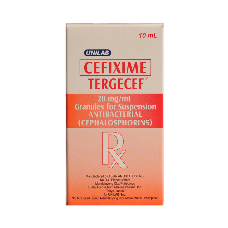 Tergecef Cefixime 20mg/ml Oral Drops 10ml