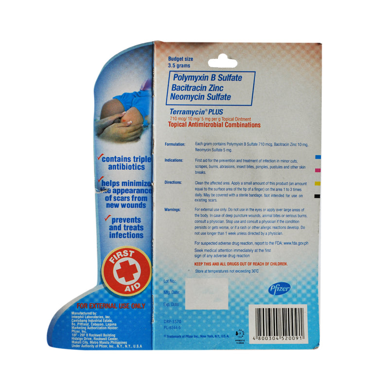 Terramycin Plus Skin Ointment 3.5g