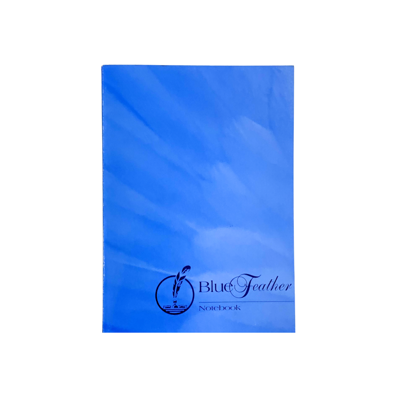 Blue Feather Padded Notebook 80 Leaves