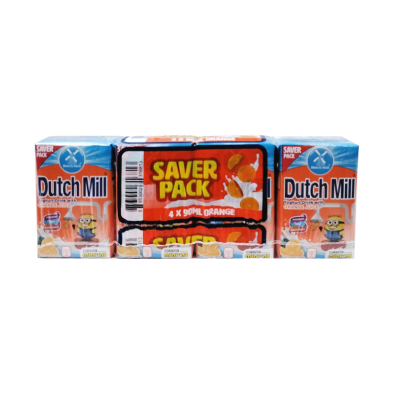 Dutch Mill Orange 90ml x 4's Saver Pack