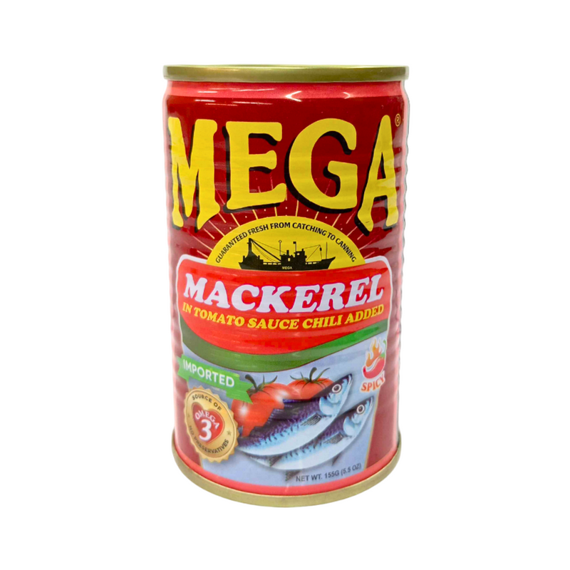 Mega Mackerel In Tomato Sauce With Chili 155g