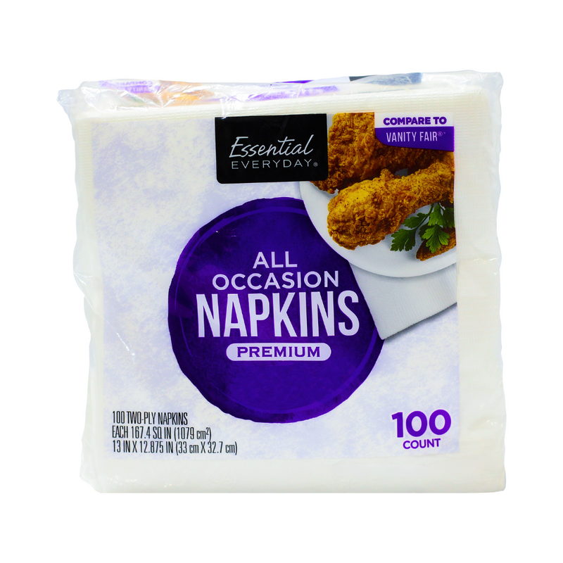 Essential Everyday All Occasion Napkins Premium 100's