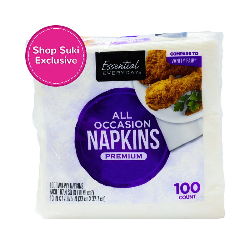 Essential Everyday All Occasion Napkins Premium 100's