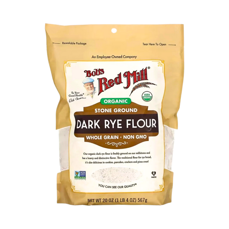 Bob's Red Mill Organic Stone Ground Dark Rye Flour 567g