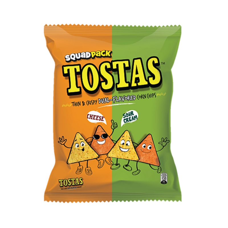 Tostas Corn Chips Cheese And Sour Cream 95g