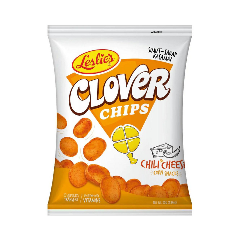 Clover Chips Corn Snacks Chili And Cheese 55g