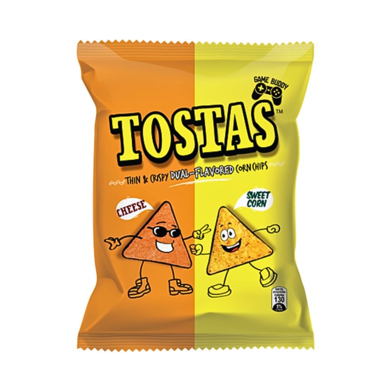 Tostas Corn Chips Cheese And Sweet Corn 48g