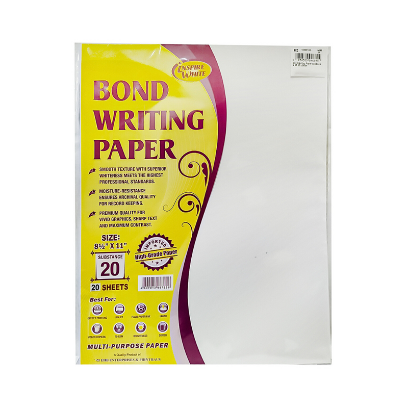 Bond Writing Paper Substance 20 20's Short
