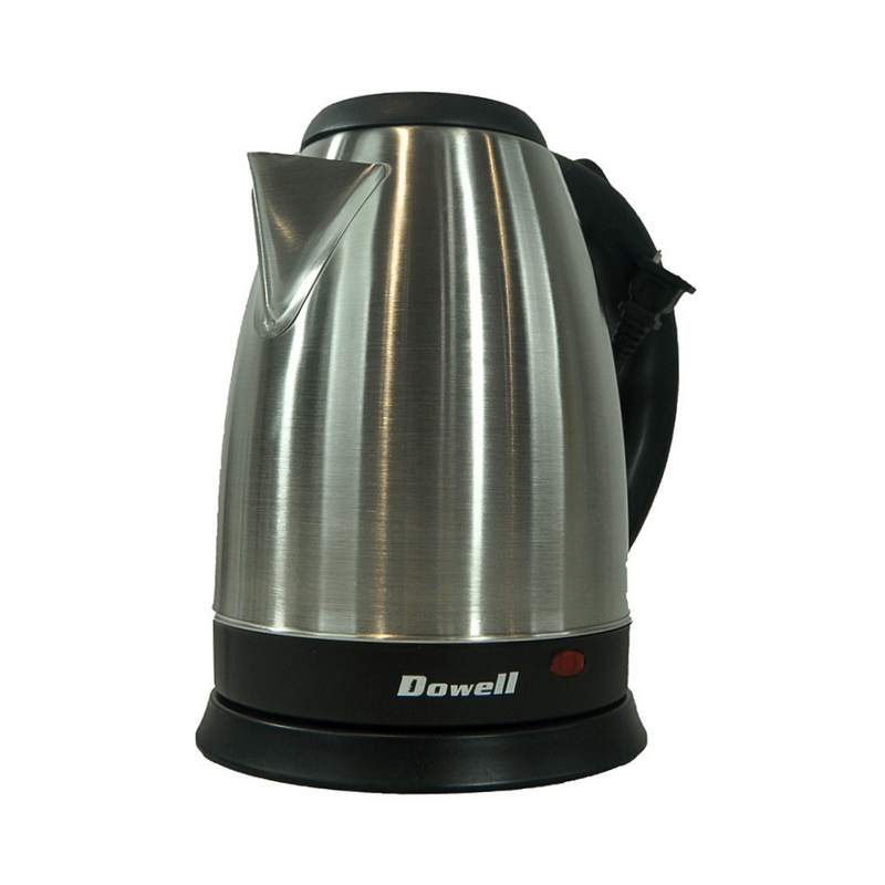 Dowell Electric Kettle Stainless Black Handle 1.8L