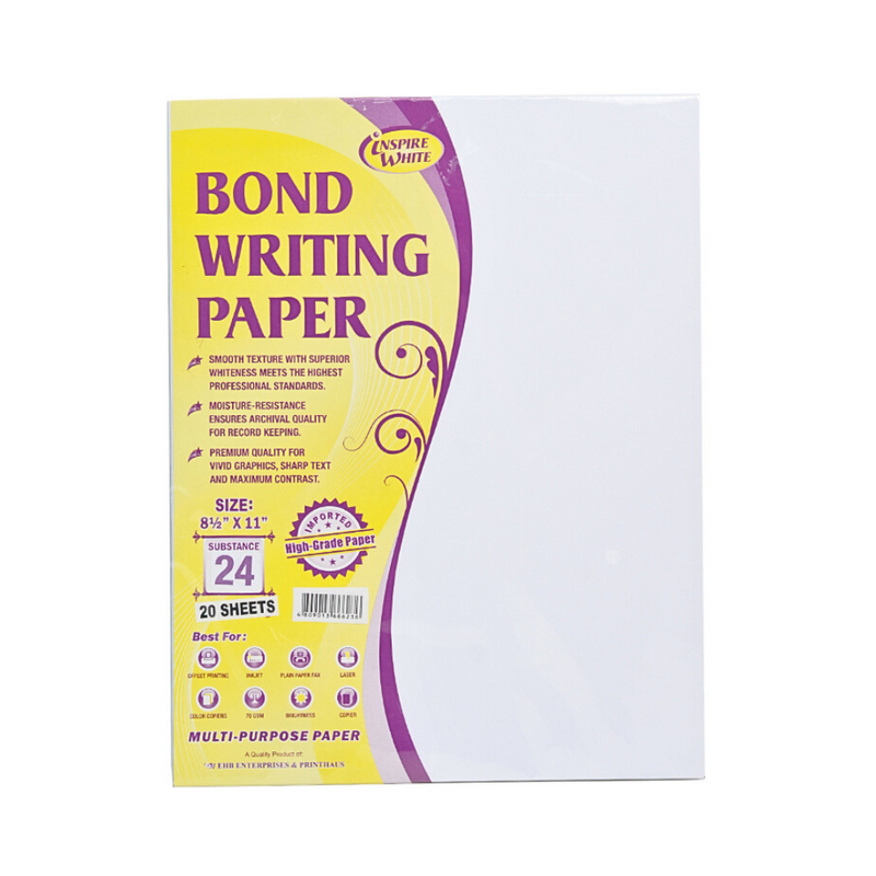 Bond Writing Paper Substance 24 Short 20 Sheets