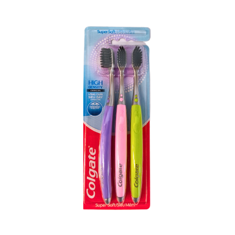 Colgate Toothbrush High Density Charcoal 2 + 1