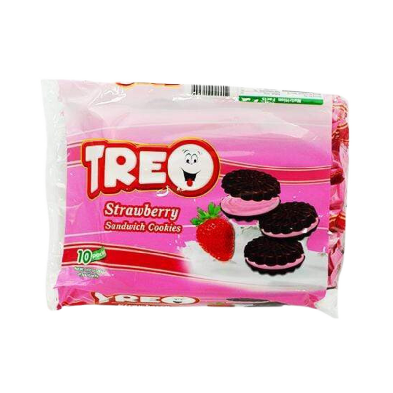 Treo Sandwich Cookies Strawberry 28.5g x 10's