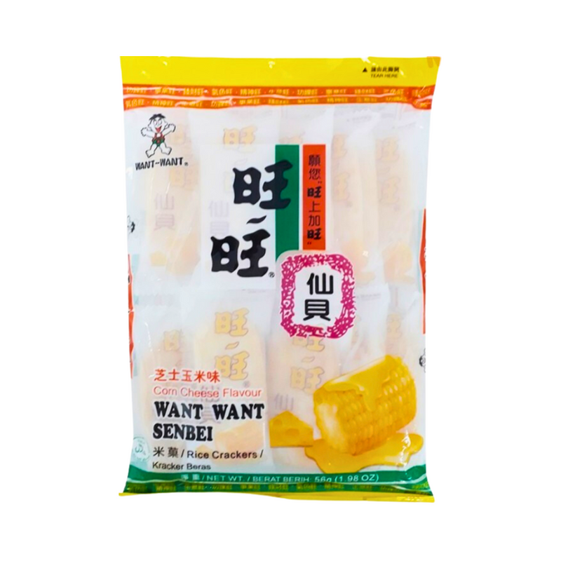 Want Want Senbei Corn Cheese 56g