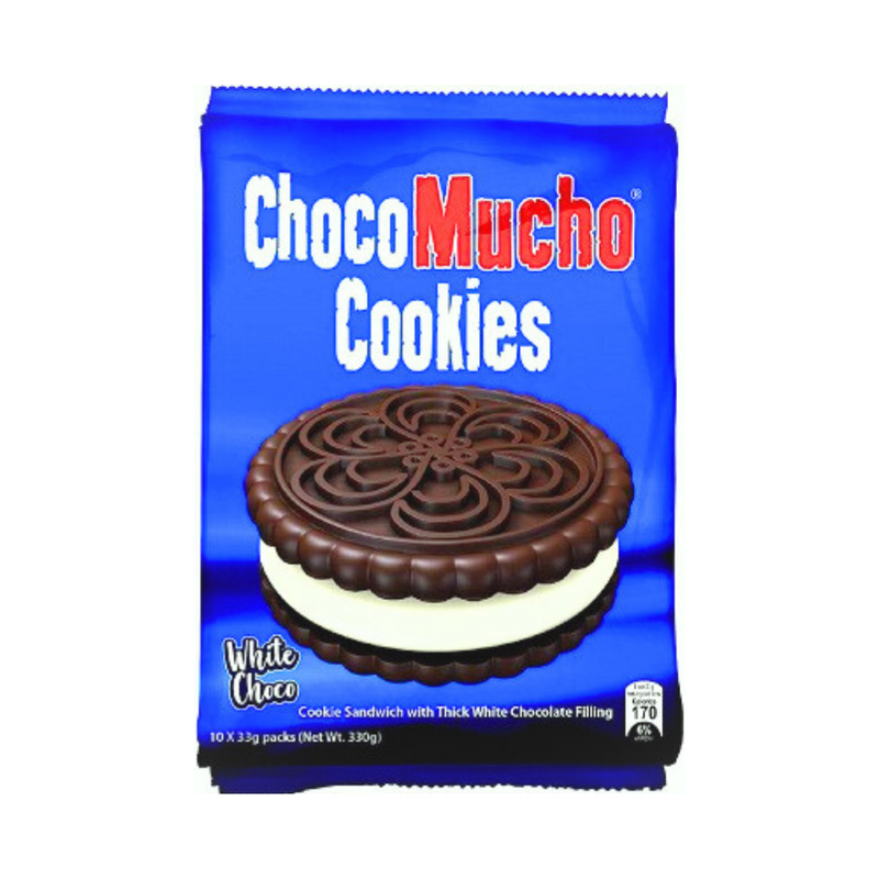 Choco Mucho Cookies White Chocolate 33g x 10's