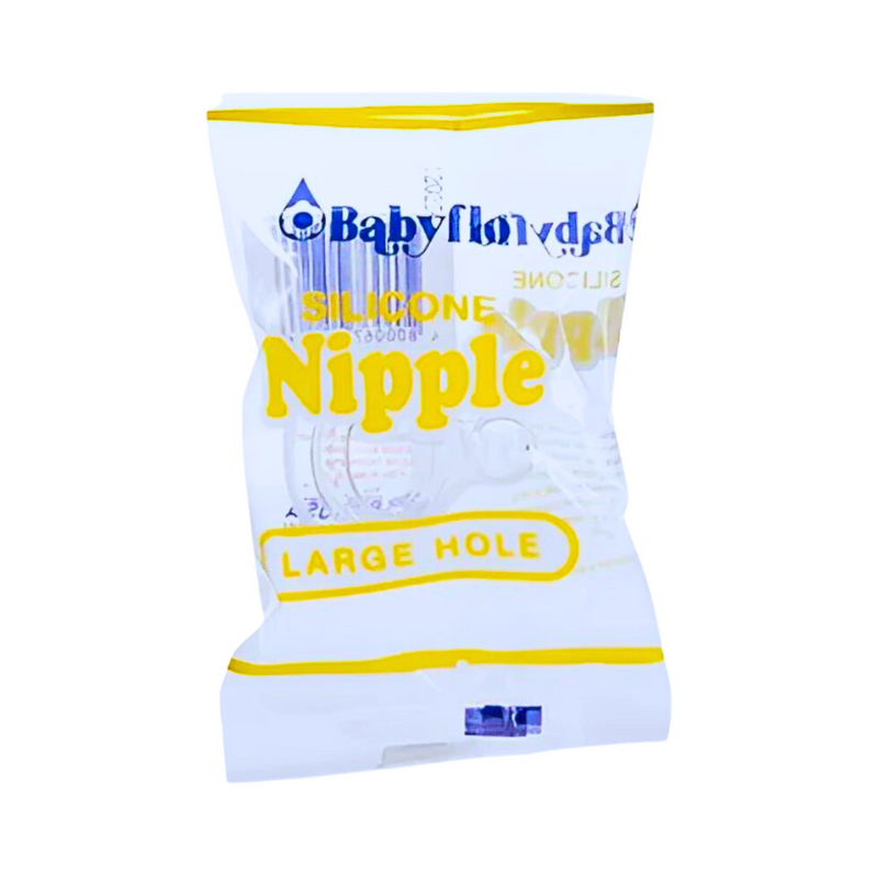 Babyflo Premium Silicone Nipple Large Hole