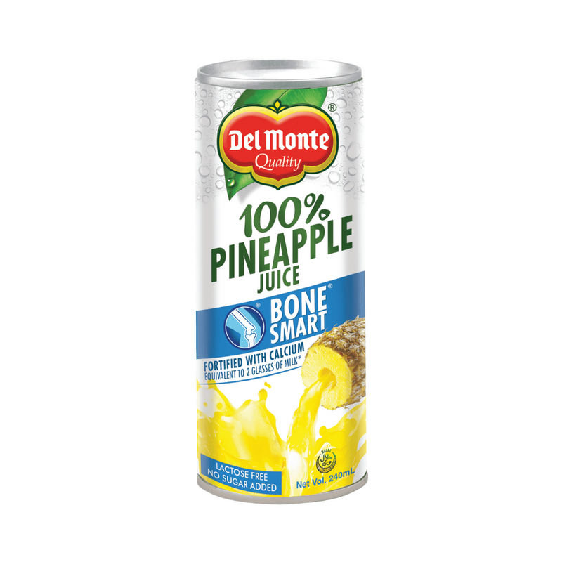 Del Monte 100% Pineapple Juice Bone Smart 240ml